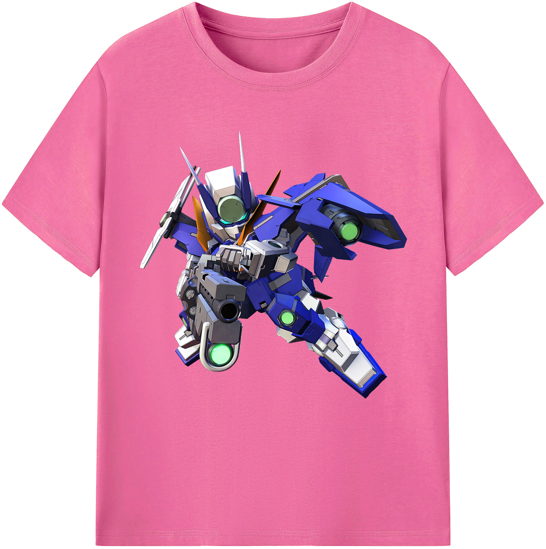 （画像用） 機動戦士ガンダム Mobile Suit Gundam レディースカジュアルプリントTシャツ（綿100％）